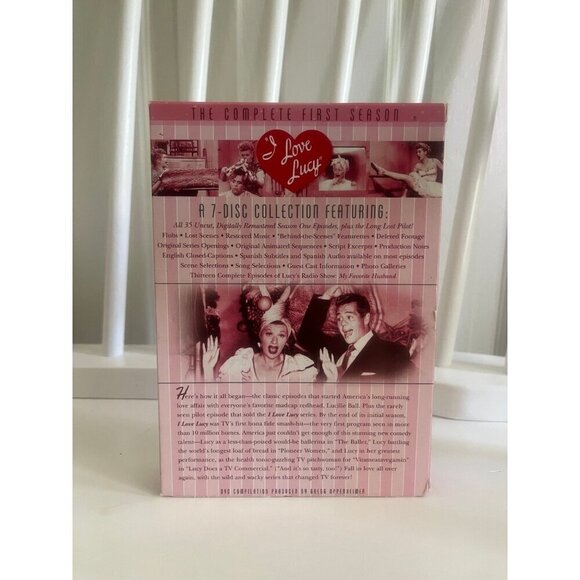 I Love Lucy Show DVD Set Season 1 - Picture 3 of 3
